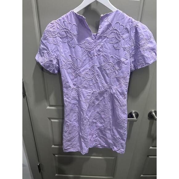 Jcrew nwt purple puffer sleeve dress - Picture 4 of 5